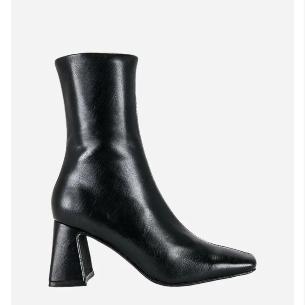 Jeffrey Campbell Jerema Square Toe Ankle/Mid-calf Boots, size 7, EC